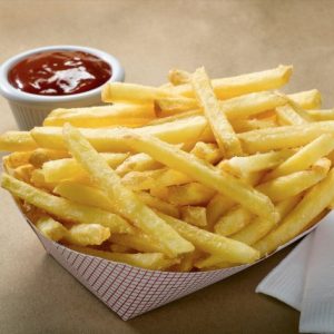 Fries with a dipping sauce